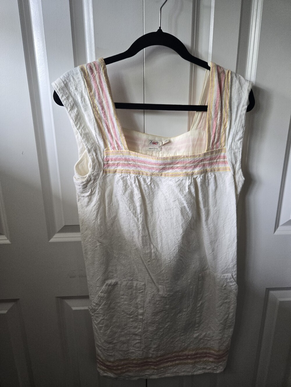 Faherty Brand "Hailee" Organic Cotton Striped Mini Dress